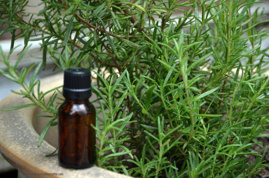 Rosemary oil bottle watermark